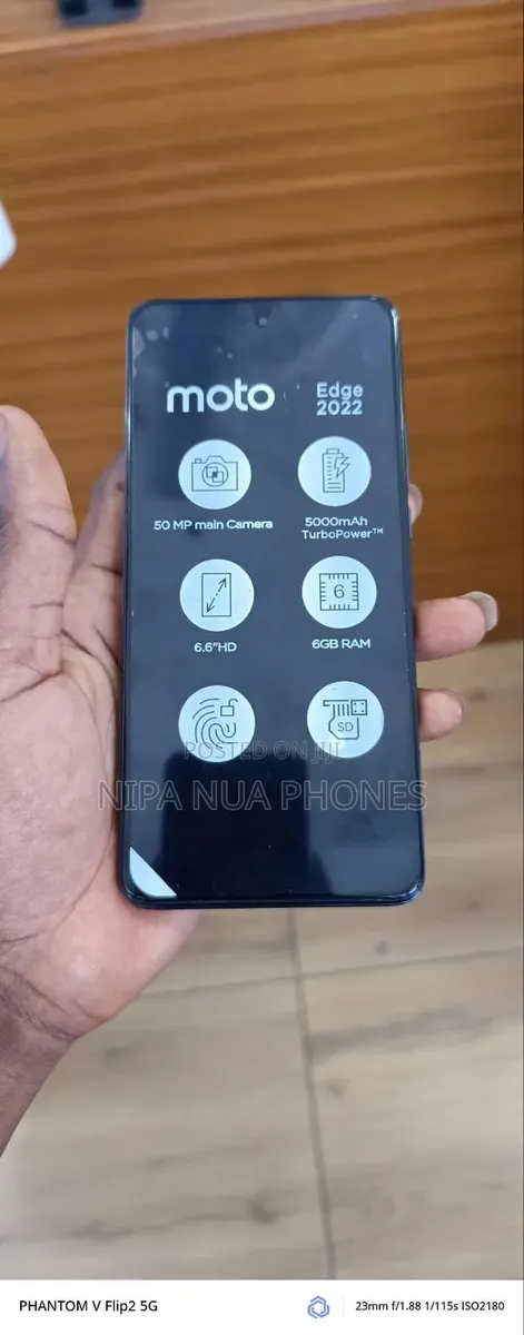 New Motorola Edge (2022) 128 GB Black
