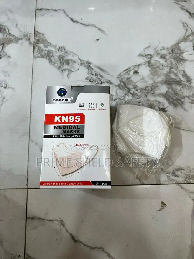 KN95 Medical Face Masks – 50 Pieces | 5-Ply Protection · Photo 1
