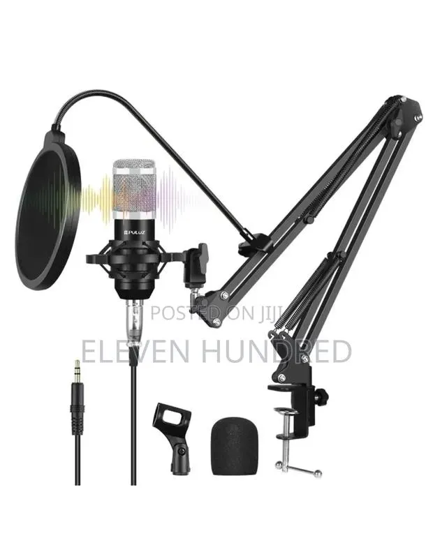 Podcast Microphone Usb Sound Card Kit Live With Long Arm · Photo 1