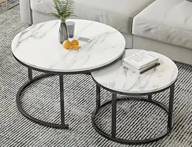 Double Round White Center Table · Photo 1