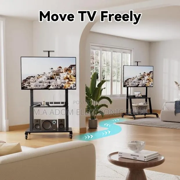Mobile Tv Stand for Led Tv Between 32”-75” · Photo 1