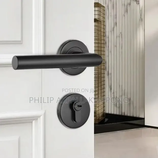 Door Locks Kenyos Matt Black · Photo 1