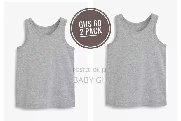2 Pack Ash Kids Boys Pepperts Singlets · Photo 1
