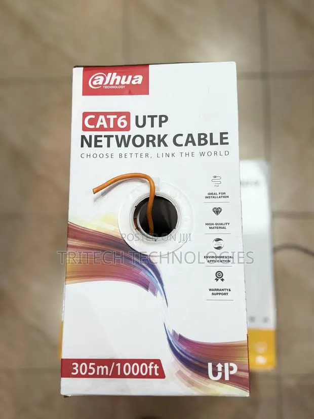Dahua Cat6 Utp Cable Pure Copper White 305m Dh-Pfm920i-6un-C · Photo 1