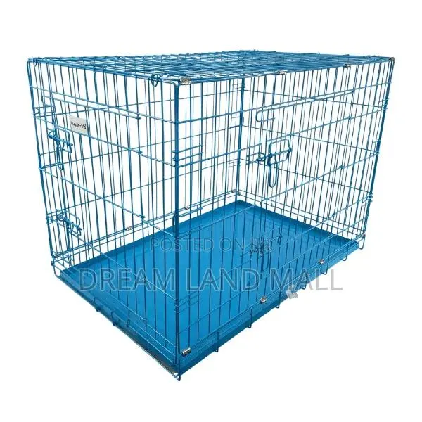Strong Large Blue Metallic Dog Cage · Photo 1