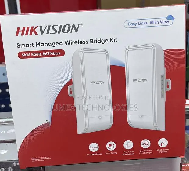 HIKVISION Smart Managed Wireless Bridge Kit 5KM 5GHz 867Mbps · Photo 1