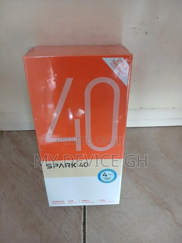 New Tecno Spark 40 256 GB Black · Photo 1