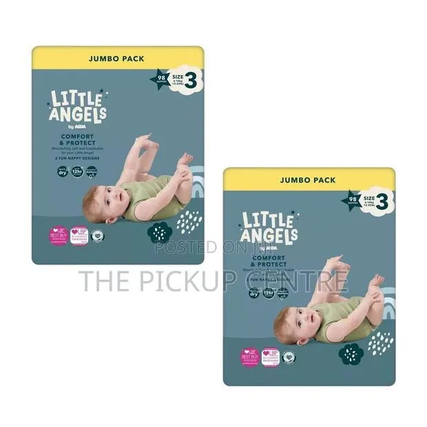 Little Angel Diapers Size 3-7(98 Pieces)