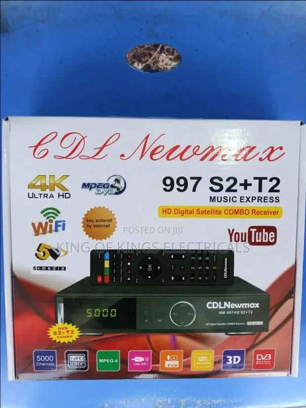 CDL Newmax Tv Decoder 997 S2+T2 Set Top Box With Usb Hdmi · Photo 1