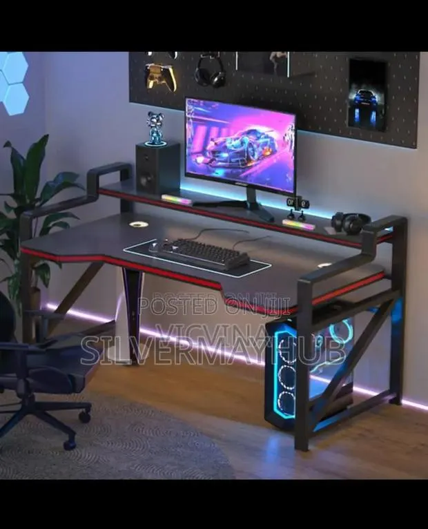 Gaming Studio Desk With Monitor Stand · Photo 1