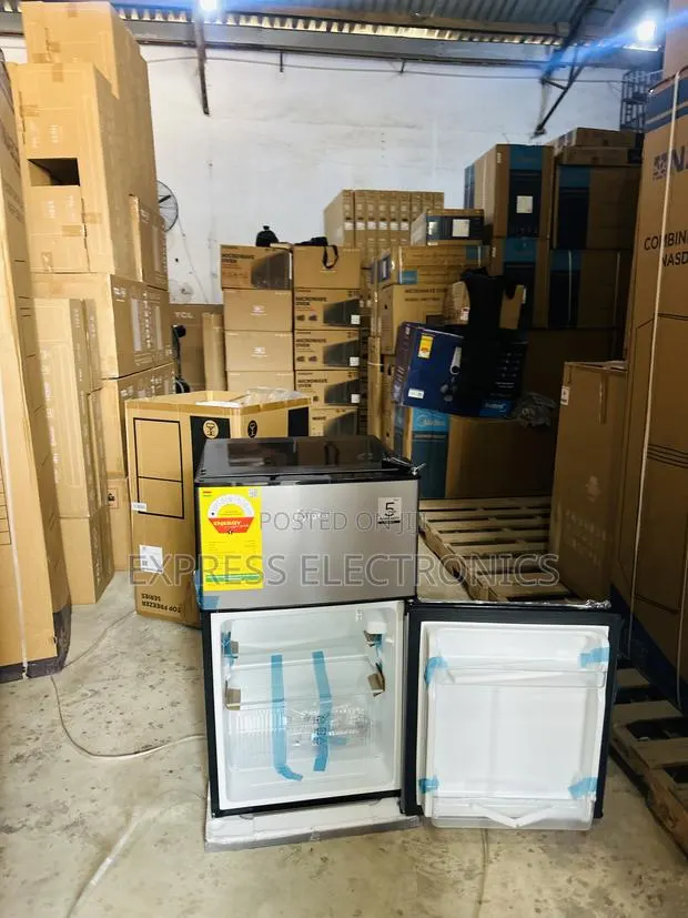 Quality Sleek Double Door Fridge Midea Grey 87l Table Top · Photo 1