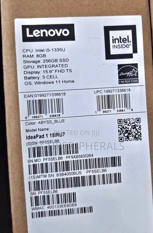 New Laptop Lenovo IdeaPad 1 8GB Intel Core i5 SSD 256GB · Photo 1