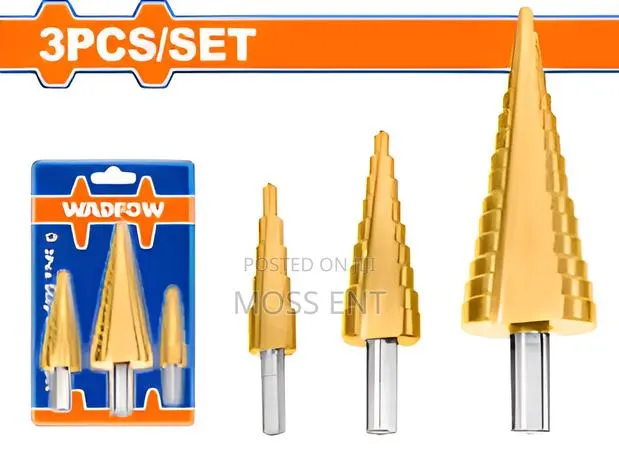 3 PCS Step Drill Bit Set - Wjd3401 · Photo 1