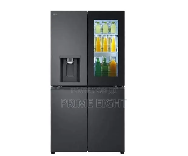 LG 671L Black Glass InstaView Cross Door Refrigerator (GC-X24FFCAB) · Photo 1