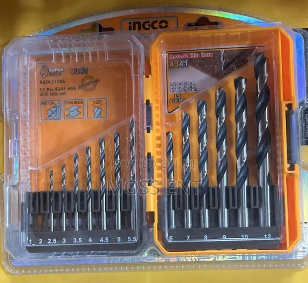 15 PCS 4341 HSS Drill Bits - Akdl51506 · Photo 1
