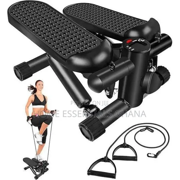 Heavy Duty Fitness Stepper With Resistance Bands LCD Display · Photo 1