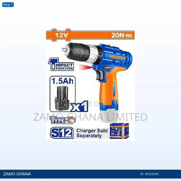 Cordless Impact - Wcds540 · Photo 1
