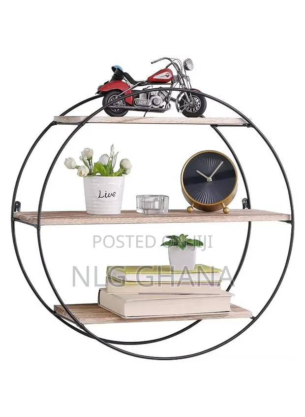 19.7inch 3-Layer Round Iron Wall Decoration. · Photo 1