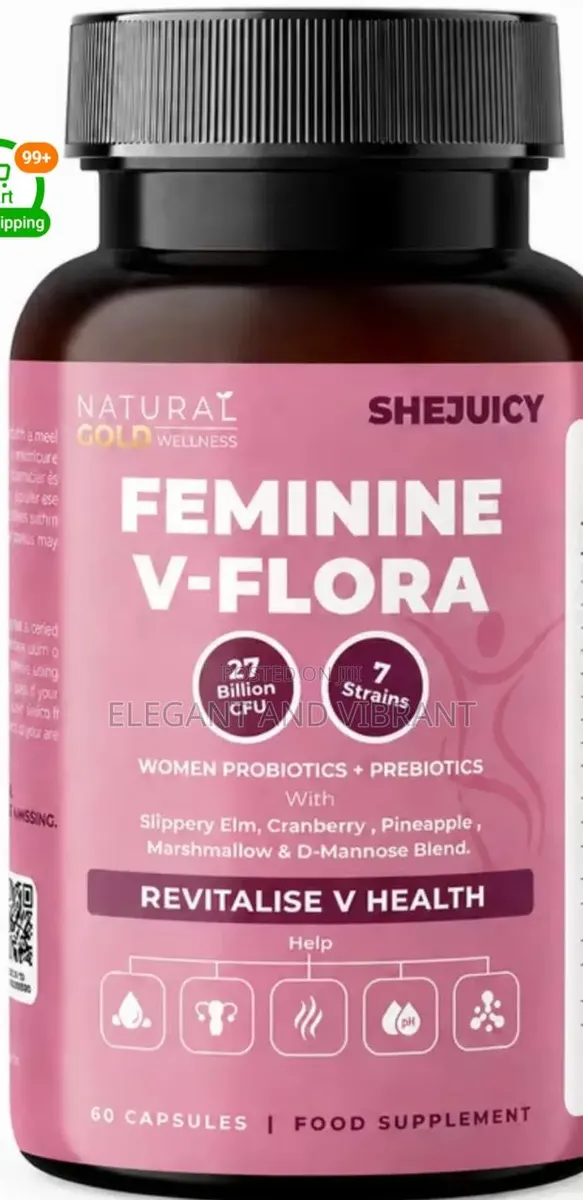 V Flora Women's Probiotics – SheJuicy,27Billion CFU,7stains Prebiotics · Photo 1