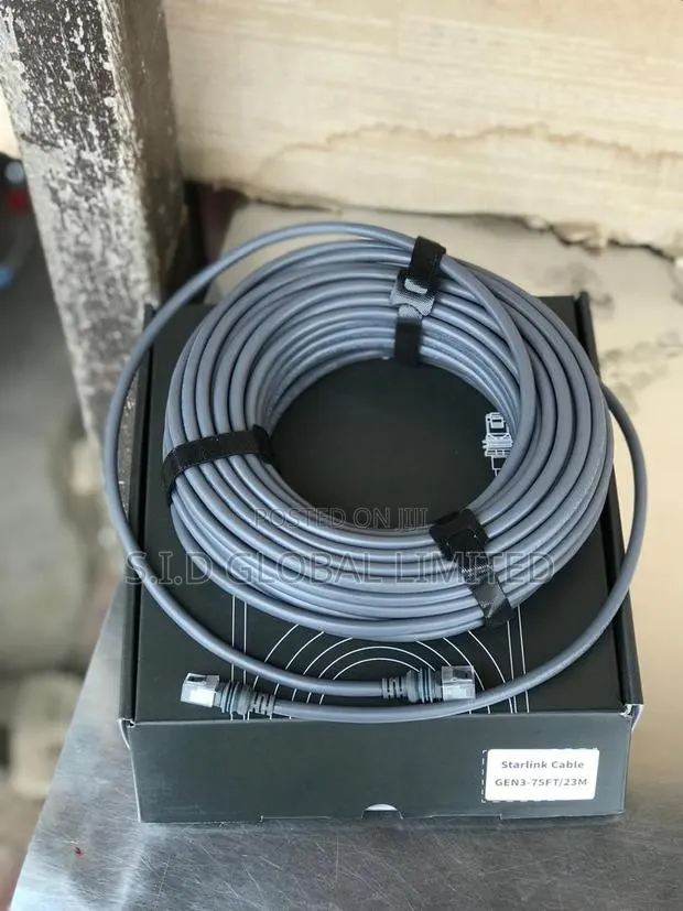 Ip68 Waterproof 75ft Cable for Outdoor Starlink Setup · Photo 1