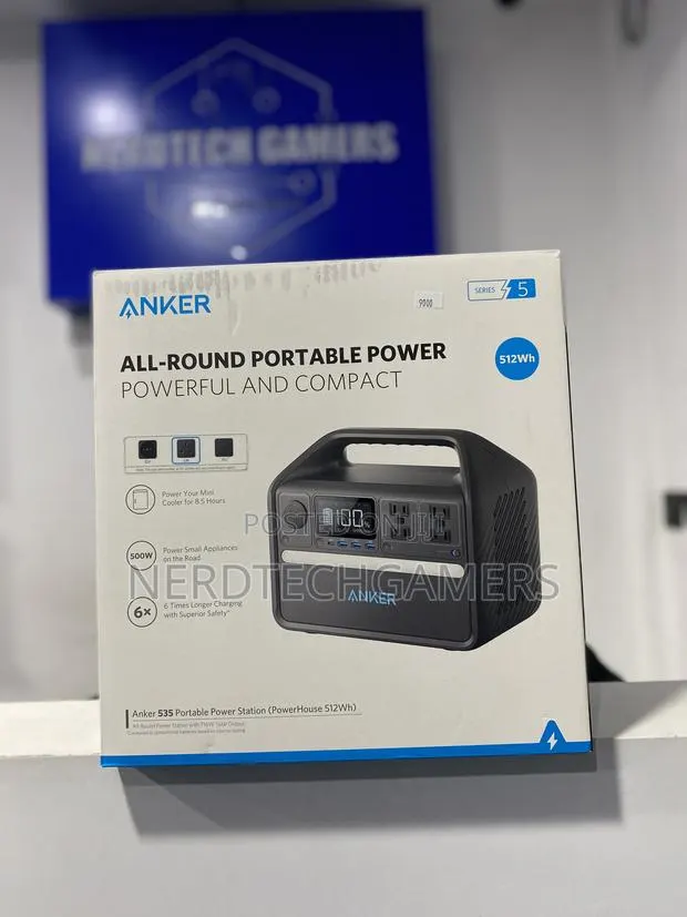 Anker 535 Portable Power Station, 512wh Portable Generator, · Photo 1