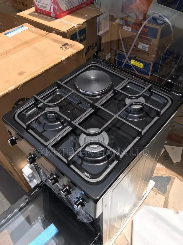 Sigma Stainless Steel 3 Gas 1 Electric Stove Oven With Cast Iron Top · Photo 1