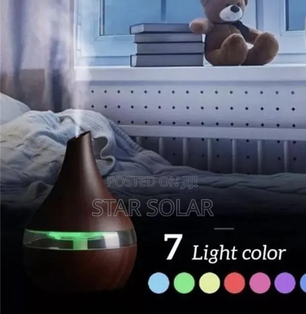 300ml Dark Wood Ultrasonic Aroma Diffuser · Photo 1