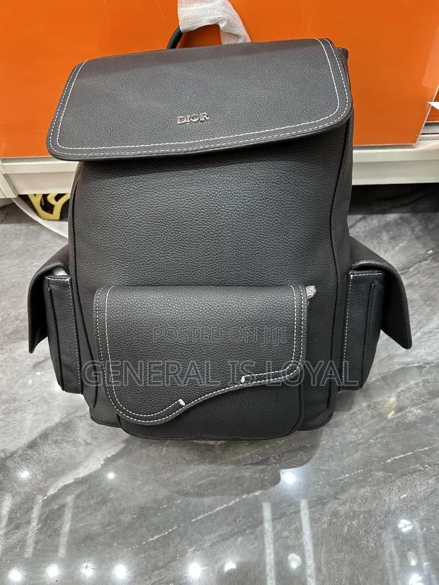 Dior Black Leather Backpack · Photo 1