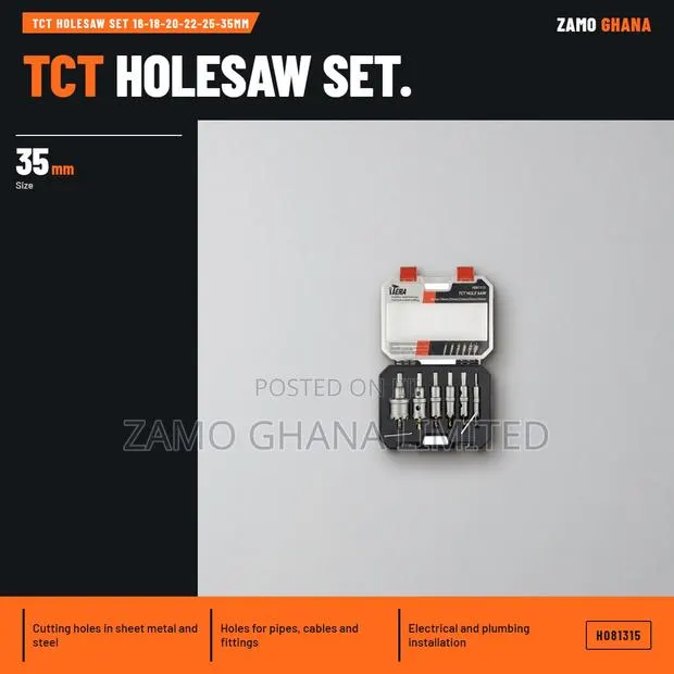 TCT Holesaw Set 16-18-20-22-25-35Mm - H081315 · Photo 1