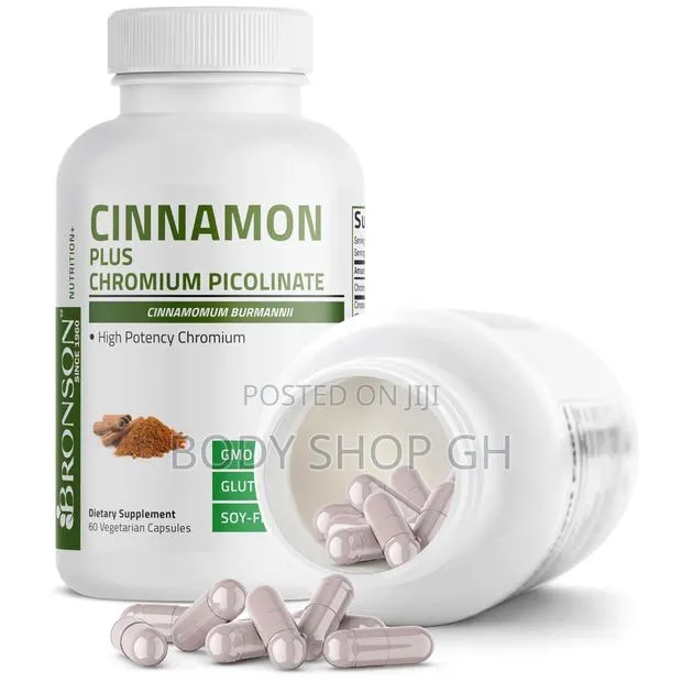 Bronson Cinnamon Plus Chromium Picolinate Supplement, High Potency · Photo 1
