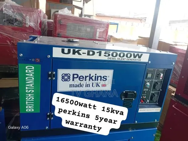 Powerful 16500w Diesel Generator – Perkins Engine, Remote Ease15kva · Photo 1