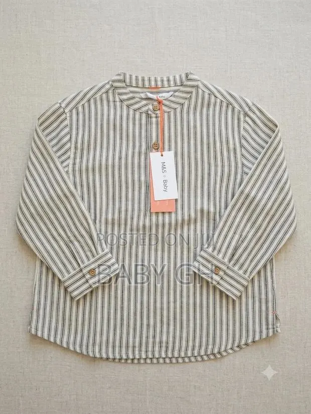 M S Boys Striped Shirt · Photo 1