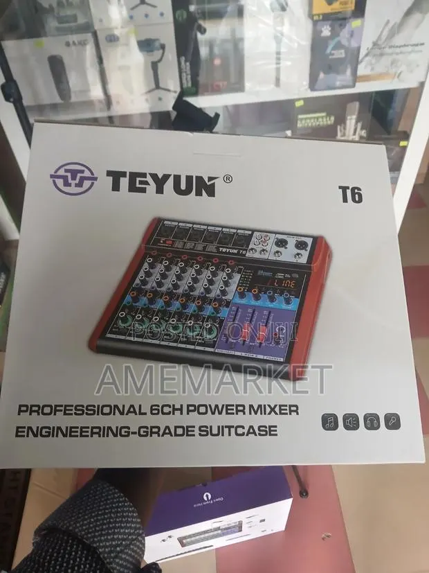 T6 Professional 6 Channel Power Mixer With Usb Bluetooth · Photo 1