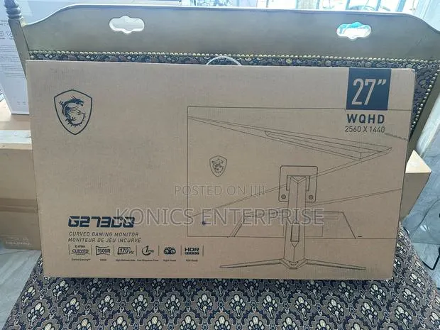 Msi G273cq, 27" Curved, Qhd, 170hz, Freesync, HDR Ready, Hdmi, Dp · Photo 1
