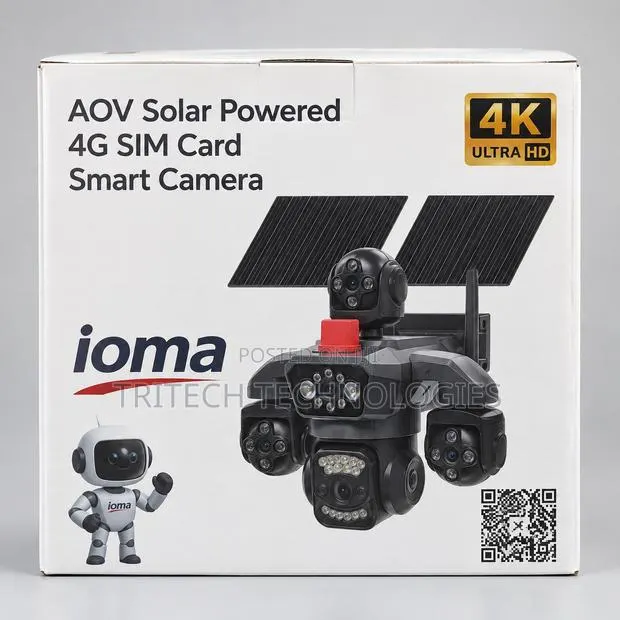 IOMA IO-S84 AOV Solar Powered 4G SIM Card Smart Camera · Photo 1