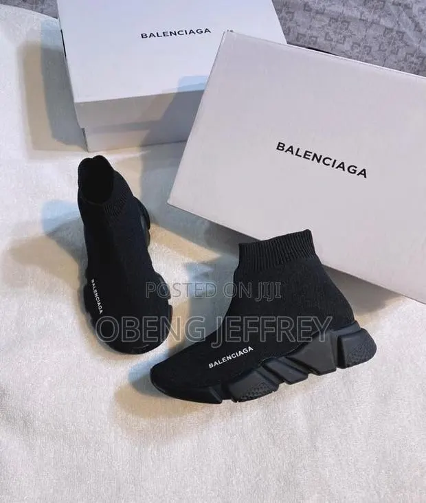 Original Balenciaga 2.0 Socks All Black · Photo 1