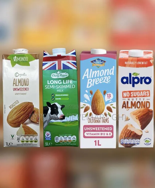 Almond Milk, Semi Skimmed Long Life Milk 1 Litre · Photo 1