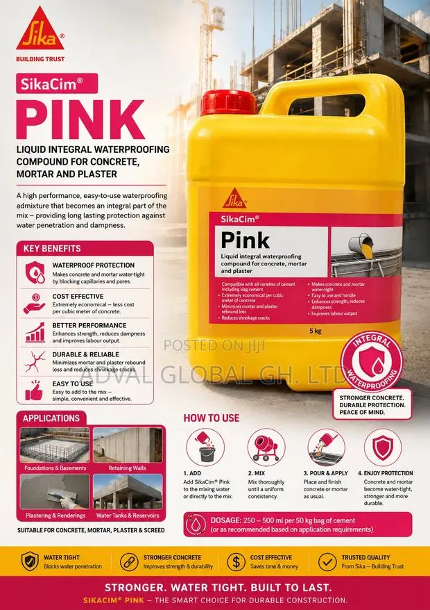Sikacim Pink Waterproofer · Photo 1