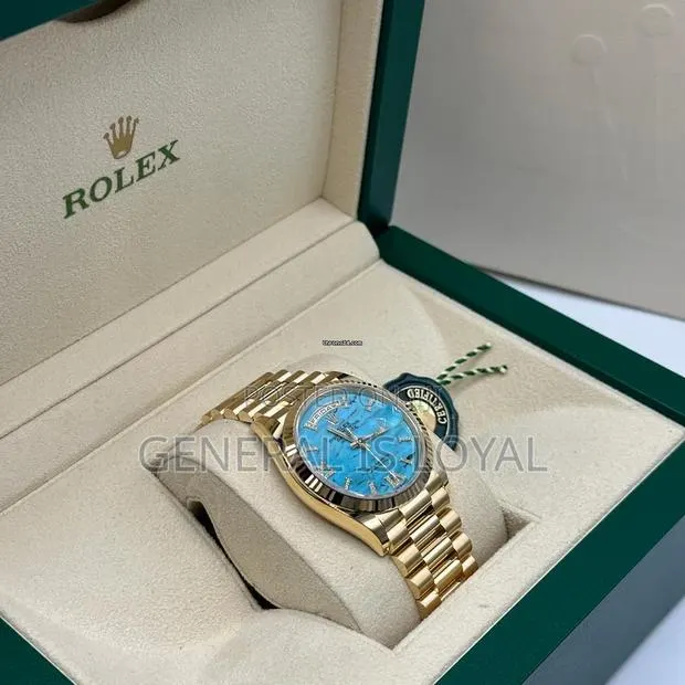 Rolex Day-Date 36m Distinctive Turquoise Stone Dial President Bracelet · Photo 1