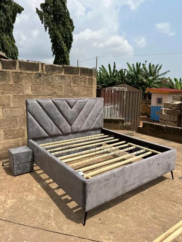 Queen Size Bed Frame and Side Drawa · Photo 1