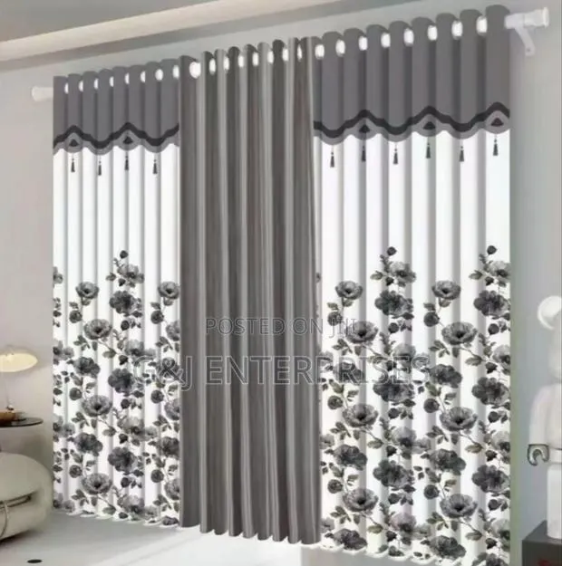 3 in 1 Blackout Sheer Decorative Windows Curtains · Photo 1