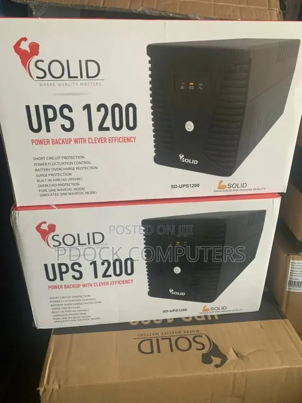 Solid 1200va/1.2kva Pro Line Interactive Ups +Built in Avr · Photo 1