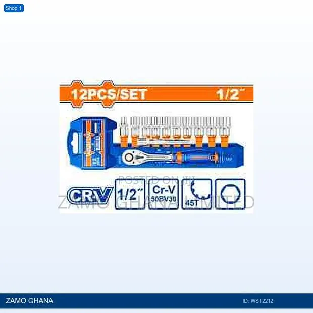 12 PCS 1/2" Socket - Wst2212 · Photo 1
