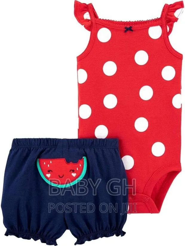 Carter's Baby Girls' 2 Piece Bodysuit and Short Sets · Photo 1