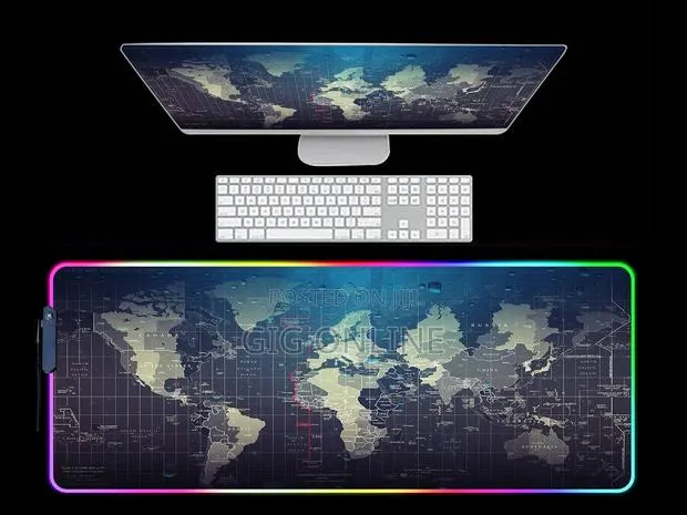 World Map XL RGB Mouse Pad · Photo 1