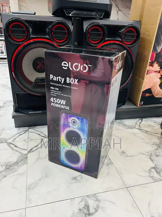 Purchase Sealed in Edo Pb2-150 Double 8" Rechargeable Speaker(Black) · Photo 1