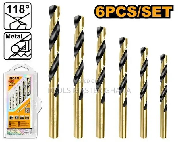 6 Pcs Hss Twist Drill Bits Set - Akdb1065 · Photo 1