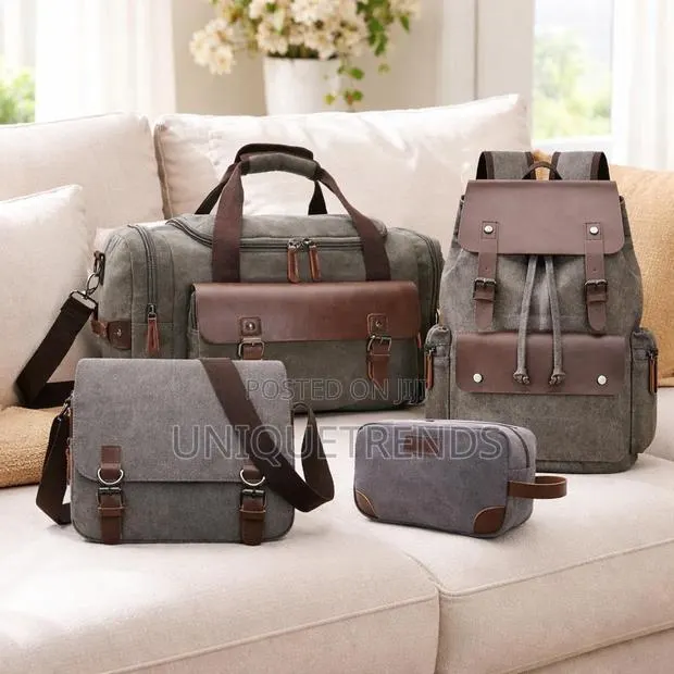 High Quality Canvas Travel Bag Set ( 4-Piece Combo ) · Photo 1