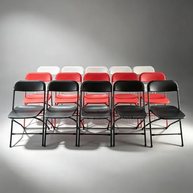 Ghana Stock! Brand New Heavy Duty Plastic Folding Chairs · Photo 1