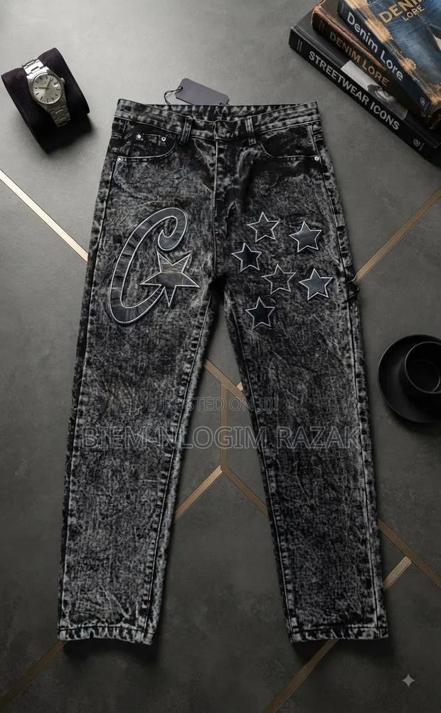 High Quality Chrome Hearts and Palm Angels Baggy Jeans Available · Photo 1